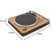 imageHouse of Marley Stir It Up Wireless Turntable Vinyl Record Player with Wireless Bluetooth Connectivity 2 Speed Belt Builtin PreAmp and Sustainable MaterialsSignature Black