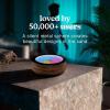 imageHomedics Drift 10 Wood Sand Table  App Controlled Moving Sand Art for Desk Automated Sandscape Display with LED Lights Quiet Metal Sphere Modern Zen Relaxation Home Office Decor Black WalnutBlack Walnut