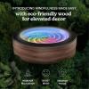imageHomedics Drift 10 Wood Sand Table  App Controlled Moving Sand Art for Desk Automated Sandscape Display with LED Lights Quiet Metal Sphere Modern Zen Relaxation Home Office Decor Black WalnutBlack Walnut