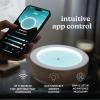 imageHomedics Drift 10 Wood Sand Table  App Controlled Moving Sand Art for Desk Automated Sandscape Display with LED Lights Quiet Metal Sphere Modern Zen Relaxation Home Office Decor Black WalnutWhite Ash