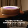 imageHomedics Drift 10 Wood Sand Table  App Controlled Moving Sand Art for Desk Automated Sandscape Display with LED Lights Quiet Metal Sphere Modern Zen Relaxation Home Office Decor Black WalnutWhite Ash