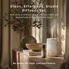 imageHomedics Waterless Essential Oil Diffuser with 15ml Vanilla Cedarwood Fragrance Oil SereneScent Cordless Cold Air Scent Diffuser Starter Kit with Ambient Light Studio 671 TerracottaWhite
