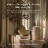 imageHomedics Waterless Essential Oil Diffuser with 15ml Vanilla Cedarwood Fragrance Oil SereneScent Cordless Cold Air Scent Diffuser Starter Kit with Ambient Light Studio 671 TerracottaBeige