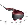 imageHoMedics Compact Percussion Handheld Heated Massager Adjustable Intensity Dual Pivoting Heads 2 Sets Interchangeable Nodes Muscle Kneading for Back Shoulders Feet Legs Head amp Neck