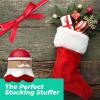 imageHoMedics Holly Jolly Mini Massager Handheld Cordless Portable and Vibrating for Neck Back Legs Shoulder and Body Santa
