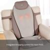 imageHoMedics Shiatsu Pro Plus Heated Massage Cushion Heated Vibrating Pad DualKneading Back Shoulder Thigh amp Neck Massager Fits Most Chairs Black and Grey