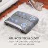 imageHomedics Gentle Touch Gel Shiatsu Foot Massager Heat Therapy Electric DeepKneading Shiatsu GelNode Massage with 6 Nodes ToeTouch Controls for All Feet Sizes Foot Pain Relief Plantar Fasciitis