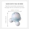 imageHomedics Marbelous Mini Massager Vibration Massage with Comfort Grip Batteries Included Blue
