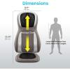 imageHomedics Perfect Touch Masseuse Heated Massage Cushion  App Controlled Adjustable Height 4 Massage Styles  Relief for Back Shoulder amp Neck  Shiatsu Rolling Percussion or Combination Massage