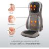 imageHomedics Perfect Touch Masseuse Heated Massage Cushion  App Controlled Adjustable Height 4 Massage Styles  Relief for Back Shoulder amp Neck  Shiatsu Rolling Percussion or Combination Massage