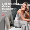 imageHomedics Shiatsu Back Massage Cushion with Heat Pain Relief for Back Muscle Tension DeepKneading Therapy Works Out Knots amp Stiffness 3 Massage Zones Fits Most Chairs for Home or Office