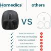 imageHomedics Shiatsu Foot Massager with Heat Air Compression amp Vibration 3 Intensity Levels ToeTouch Controls Removable Washable Inserts