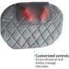 imageHomedics Shiatsu and Vibration Body Massager Portable Cushion with 5 Settings Soothing Heat Reverse Function Hand Controller and 2Year Warranty