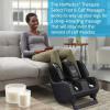 imageHomedics Therapist Select Foot and Calf Massager Rolling Massage 4 Programs 3 Intensities Adjustable Tilt for Comfort amp Washable Liners Black