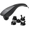imageHomedics Deep Tissue Percussion Massager with 3 Speeds 5 Attachments and Long Handle for HardtoReach Areas