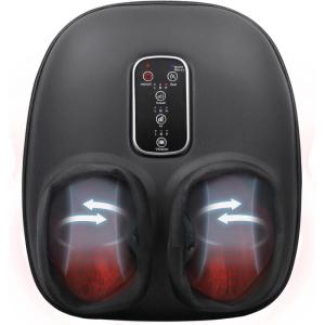 imageHomedics Shiatsu Foot Massager with Heat Air Compression amp Vibration 3 Intensity Levels ToeTouch Controls Removable Washable Inserts