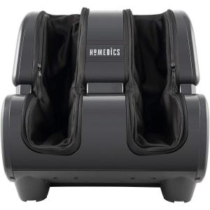 imageHomedics Therapist Select Foot and Calf Massager Rolling Massage 4 Programs 3 Intensities Adjustable Tilt for Comfort amp Washable Liners Black