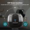 imageHOMEDICS Total Comfort Ultrasonic Humidifier with UVC Technology Warm and Cool Mist TopFill 120Hour 2Gallon For Rooms Up To 587sq ft Black