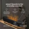 imageHomedics Fireside Ultrasonic Humidifier Medium Sized Rooms Visible FlameEffect Cool Mist 026Gal TopFill Tank Dry Air Relief at Home Breathe amp Sleep Better Aromatherapy
