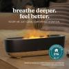 imageHomedics Fireside Ultrasonic Humidifier Medium Sized Rooms Visible FlameEffect Cool Mist 026Gal TopFill Tank Dry Air Relief at Home Breathe amp Sleep Better Aromatherapy