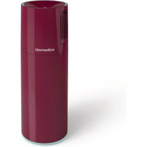imageHomedics Portable Ultrasonic Humidifier USB Rechargeable Cool Mist Humidifier with 77 oz EasyFill Tank Continuous amp Intermittent Mist 7Color Nightlight Auto Shutoff BurgandyBurgandy