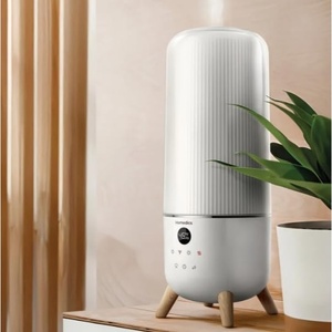 image:imageHomedics Warm and Cool Mist Ultrasonic Humidifier for Large Rooms  2 Gallon TopFill Tank UVC Technology to Reduce Bacteria amp Mold 90Hour Runtime Smart Humidistat Remote amp Nightlight