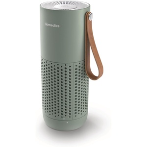 image:imageHomedics Mini Air Purifier Portable Air Purifier with HEPAType Filter amp Activated Carbon USB Rechargeable Small Air Purifier for Bedroom Home Office Car Travel amp Dorm 3 Fan Speeds WhiteSage Green