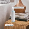 image:imageHomedics Portable Humidifier Small Ultrasonic Cool Mist Gloss Black  Humidifier for Bedroom Desk amp Travel Mini Personal Humidifier 77 oz Tank Auto Shutoff Night Light RechargeableWhite