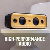 image:imageHouse of Marley Get Together 2 Mini Portable Speaker with Wireless Bluetooth Connectivity 15 Hours of Playtime and Sustainable Materials Signature BlackGet Together 2