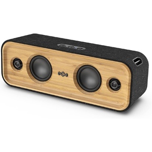 image:imageHouse of Marley Get Together 2 Mini Portable Speaker with Wireless Bluetooth Connectivity 15 Hours of Playtime and Sustainable Materials Signature BlackGet Together 2